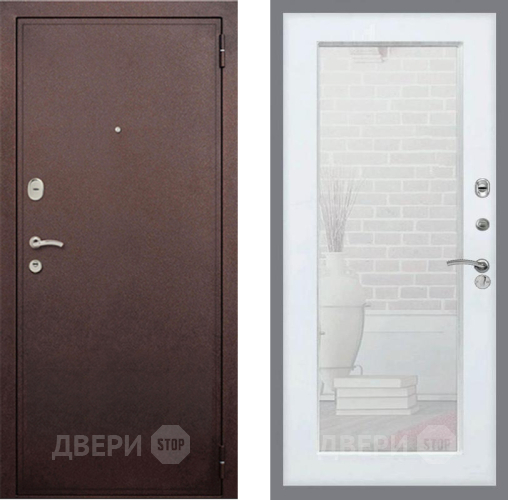 Дверь Рекс (REX) 2 Медный Антик Зеркало Пастораль Силк Сноу в Зеленоград