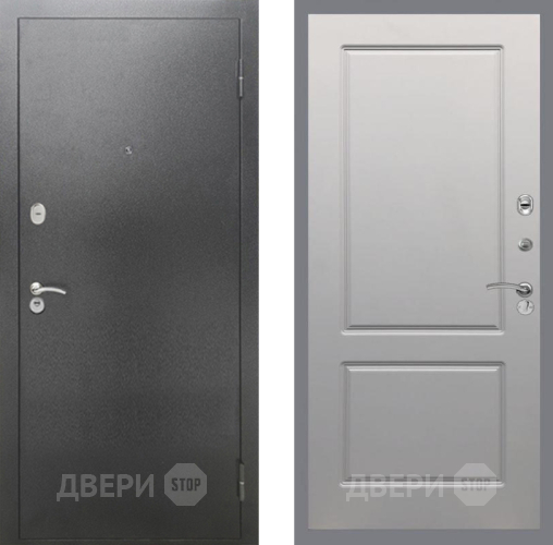Дверь Рекс (REX) 2А Серебро Антик FL-117 Грей софт в Зеленоград