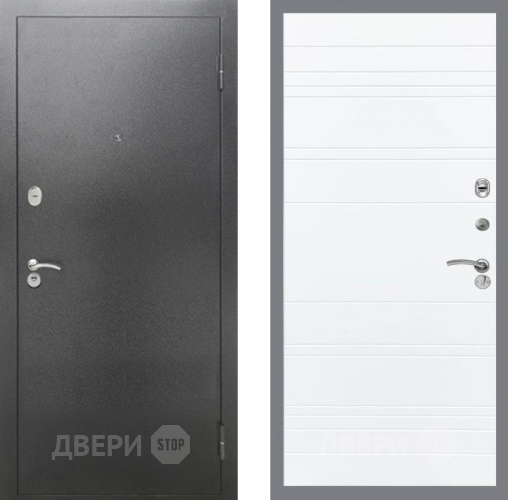 Дверь Рекс (REX) 2А Серебро Антик Line Силк Сноу в Зеленоград