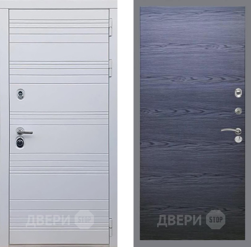 Входная металлическая Дверь Рекс (REX) 14 Силк Сноу GL Дуб тангенальный черный в Зеленоград