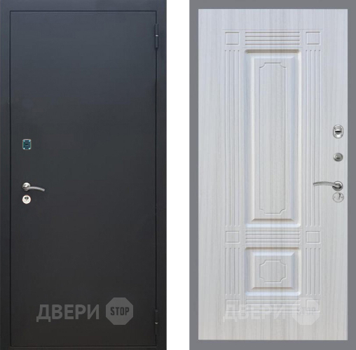 Дверь Рекс (REX) 1A Черный Муар FL-2 Сандал белый в Зеленоград