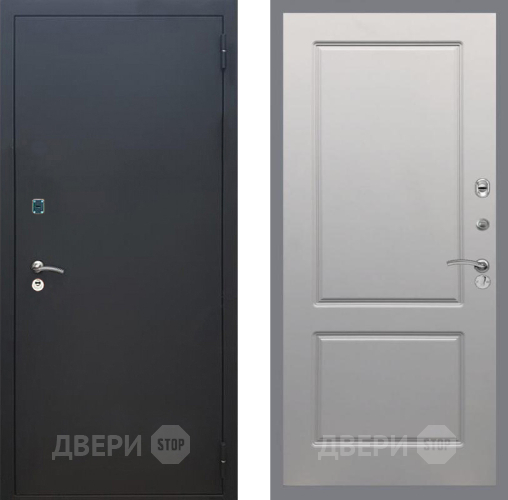 Входная металлическая Дверь Рекс (REX) 1A Черный Муар FL-117 Грей софт в Зеленоград