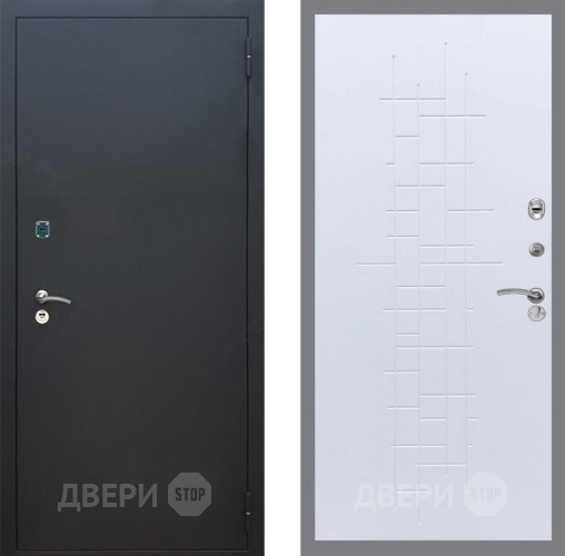 Дверь Рекс (REX) 1A Черный Муар FL-289 Белый ясень в Зеленоград