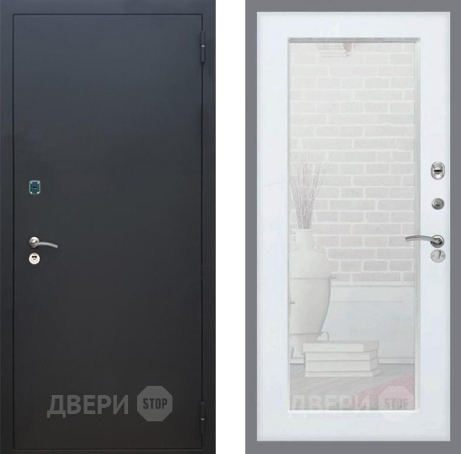 Дверь Рекс (REX) 1A Черный Муар Зеркало Пастораль Силк Сноу в Зеленоград