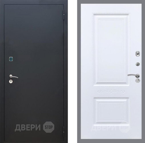 Дверь Рекс (REX) 1A Черный Муар Смальта Силк Сноу в Зеленоград