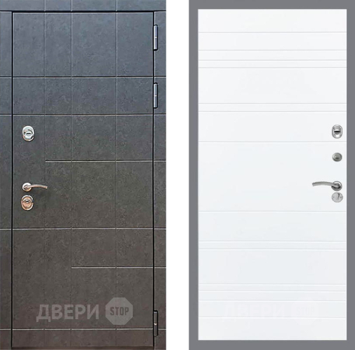 Входная металлическая Дверь Рекс (REX) 21 Line Силк Сноу в Зеленоград