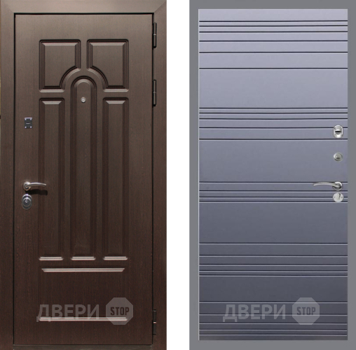 Дверь Рекс (REX) Эврика Line Силк титан в Зеленоград