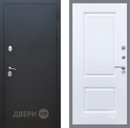 Входная металлическая Дверь Рекс (REX) 5 Черный Муар Смальта Силк Сноу в Зеленоград