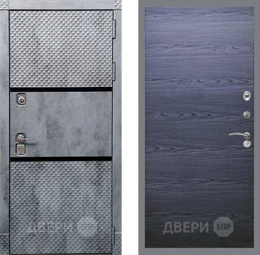 Дверь Рекс (REX) 15 Бетон Темный GL Дуб тангенальный черный в Зеленоград