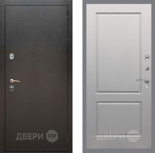 Входная металлическая Дверь Рекс (REX) 5 Серебро Антик FL-117 Грей софт в Зеленоград