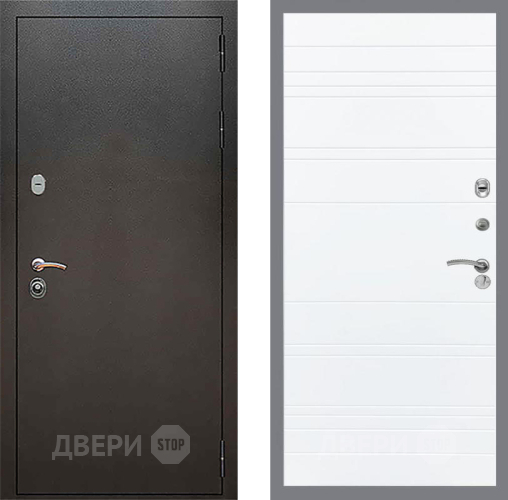 Входная металлическая Дверь Рекс (REX) 5 Серебро Антик Line Силк Сноу в Зеленоград