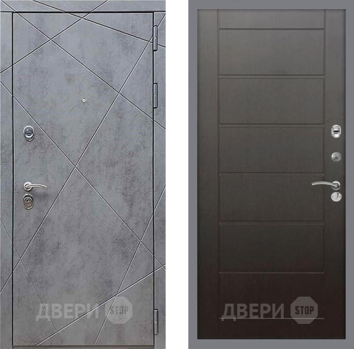 Входная металлическая Дверь Рекс (REX) 13 Бетон Темный Сити Венге в Зеленоград