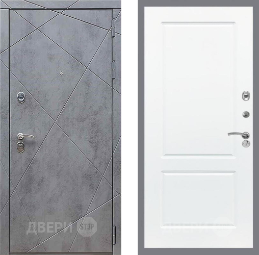 Дверь Рекс (REX) 13 Бетон Темный FL-117 Силк Сноу в Зеленоград