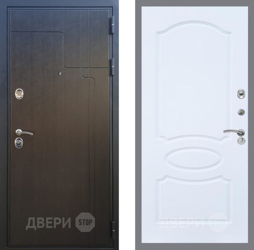 Входная металлическая Дверь Рекс (REX) Премиум-246 FL-128 Силк Сноу в Зеленоград
