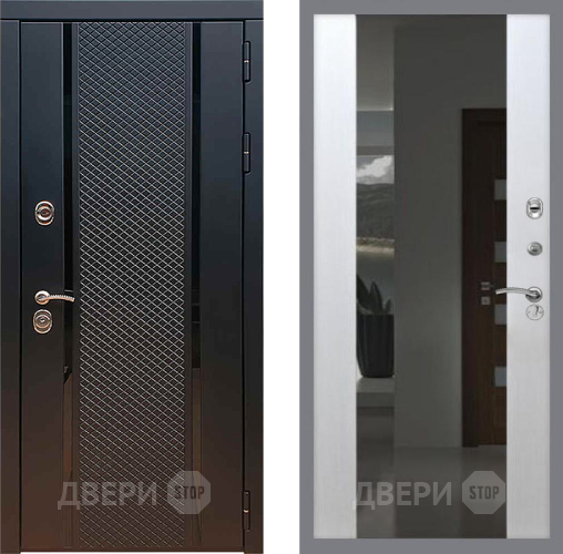 Входная металлическая Дверь Рекс (REX) 25 СБ-16 с Зеркалом Лиственница беж в Зеленоград