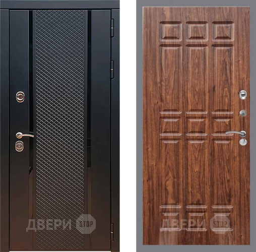 Входная металлическая Дверь Рекс (REX) 25 FL-33 орех тисненый в Зеленоград