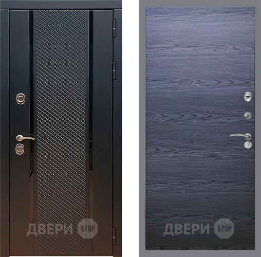 Входная металлическая Дверь Рекс (REX) 25 GL Дуб тангенальный черный в Зеленоград