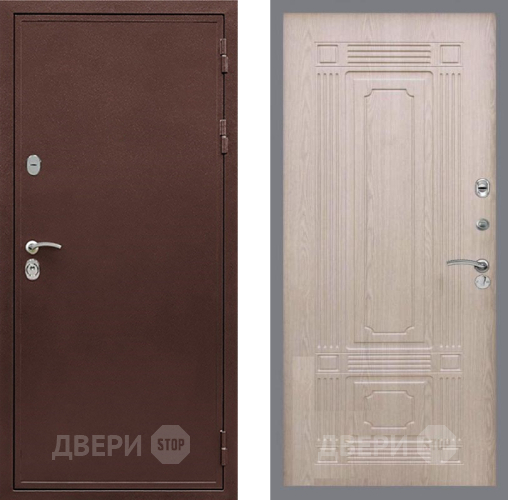 Входная металлическая Дверь Рекс (REX) 5 металл 3 мм FL-2 Беленый дуб в Зеленоград