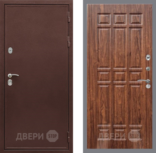 Входная металлическая Дверь Рекс (REX) 5 металл 3 мм FL-33 орех тисненый в Зеленоград