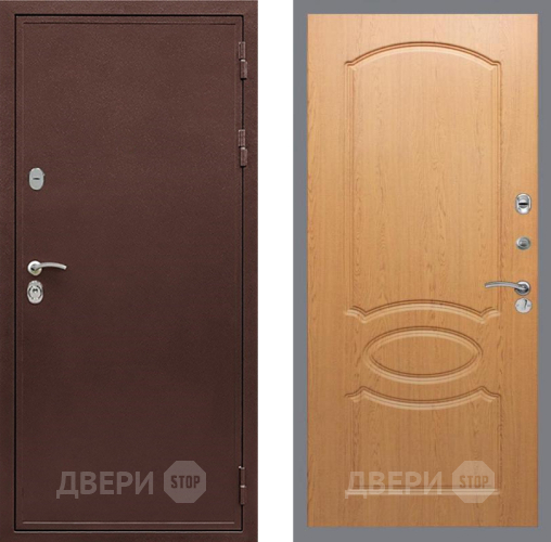Входная металлическая Дверь Рекс (REX) 5 металл 3 мм FL-128 Дуб в Зеленоград